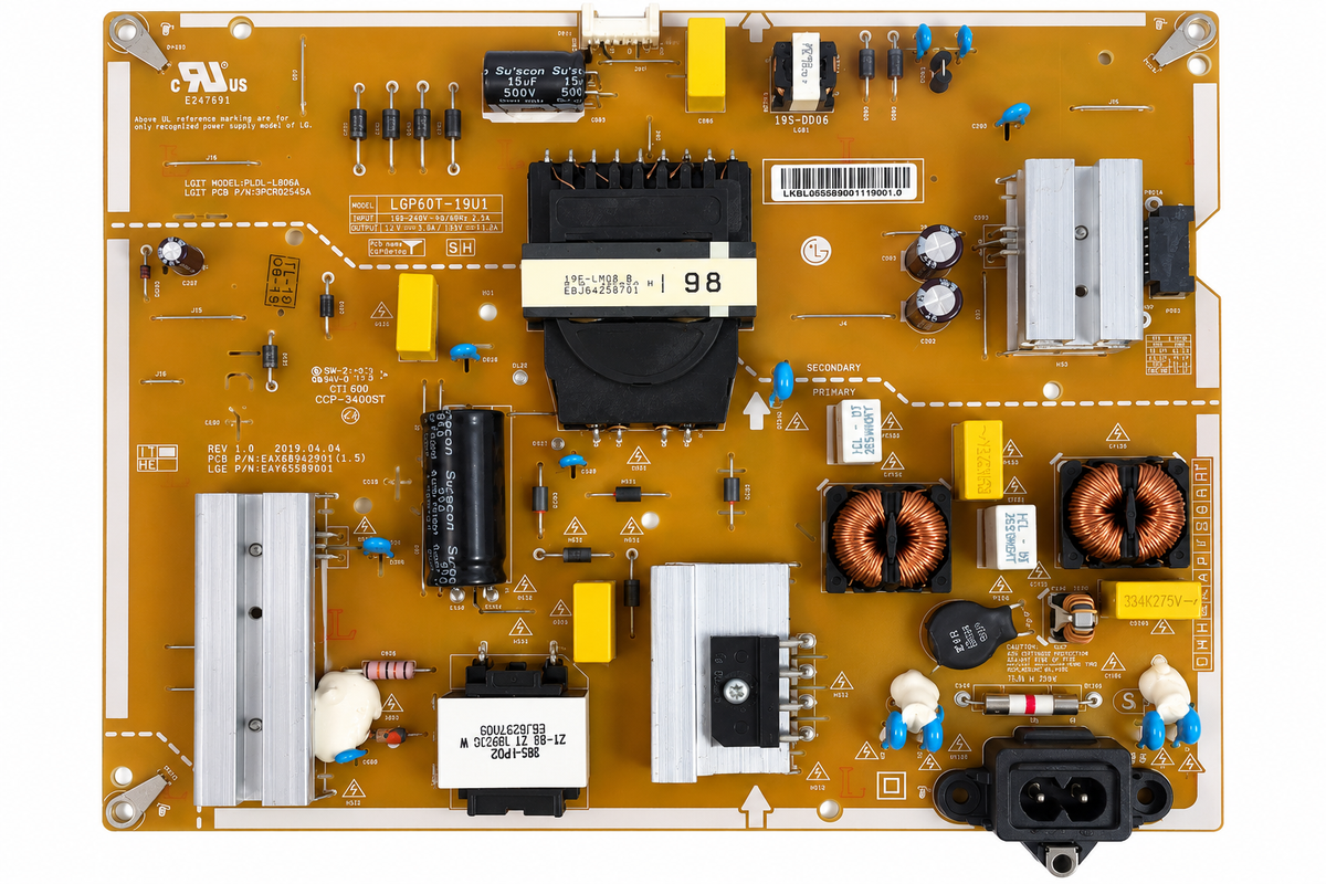 LG EAY65589001 power supply board