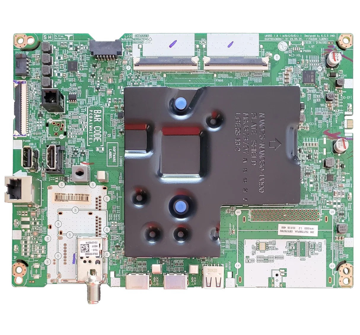EBT67927002 LG Main Board, EBT67927002, EAX70043606 (1.3), 75UT7590PUA, 75UT7590PUA.BUSCLKR