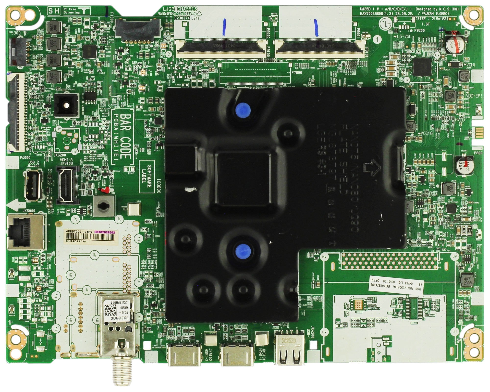 EBT67974602 LG Main Board, EAX70043606(1.3), 70UT7550AUA.BUSMLKR, 70UT7550AUA