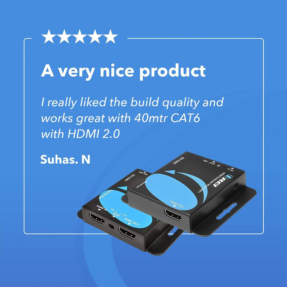 4K@30hz HDMI™ Extender (Loop, IR) - 130ft (cat6)-EX-230C