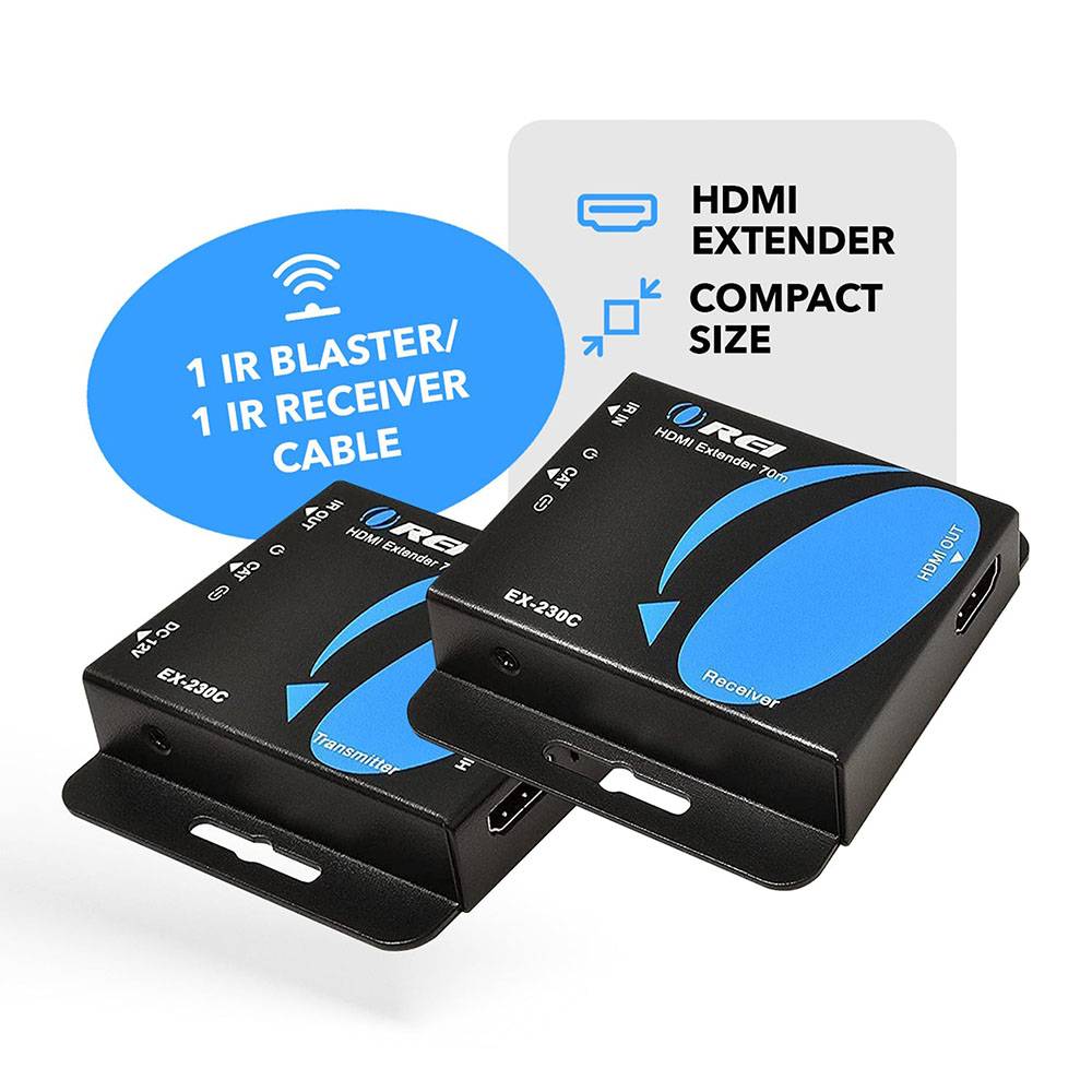 4K@30hz HDMI™ Extender (Loop, IR) - 130ft (cat6)-EX-230C