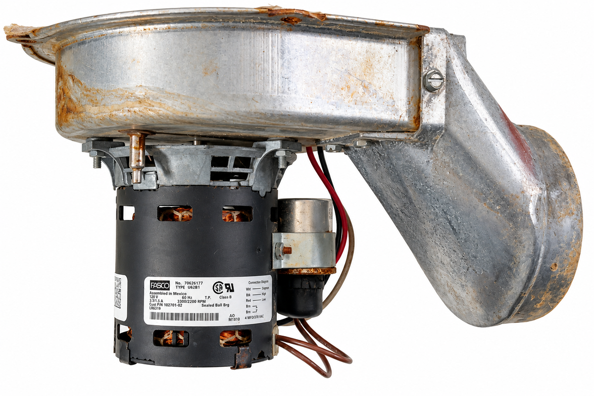 Fasco 70626177 U62B1 complete furnace draft inducer blower assembly