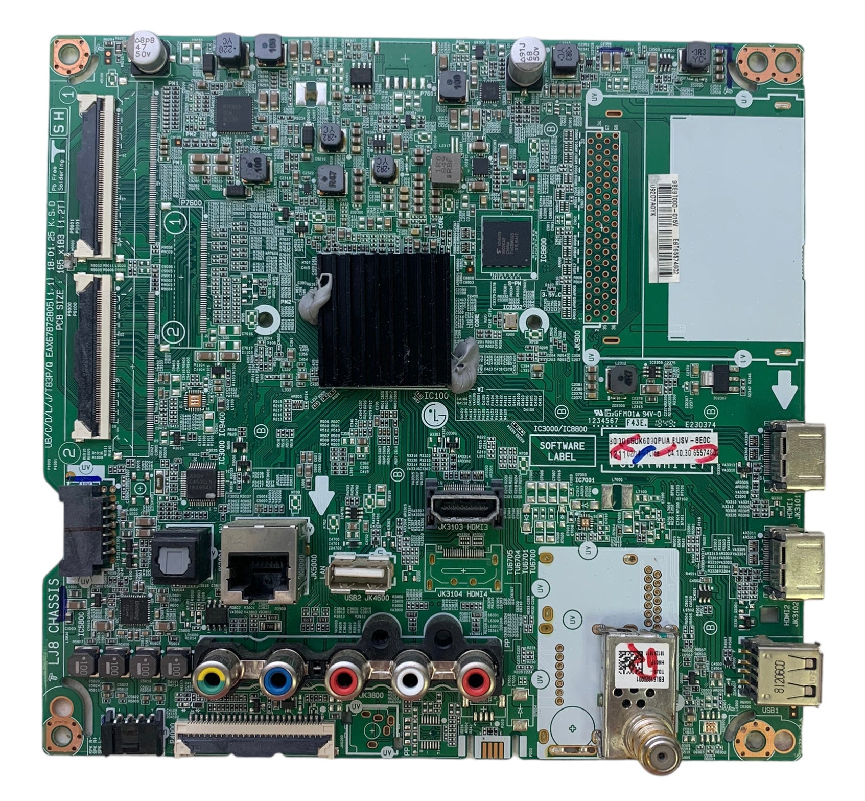LG EBT65574802 Main Board for 65UK6090PUA.BUSVLOR
