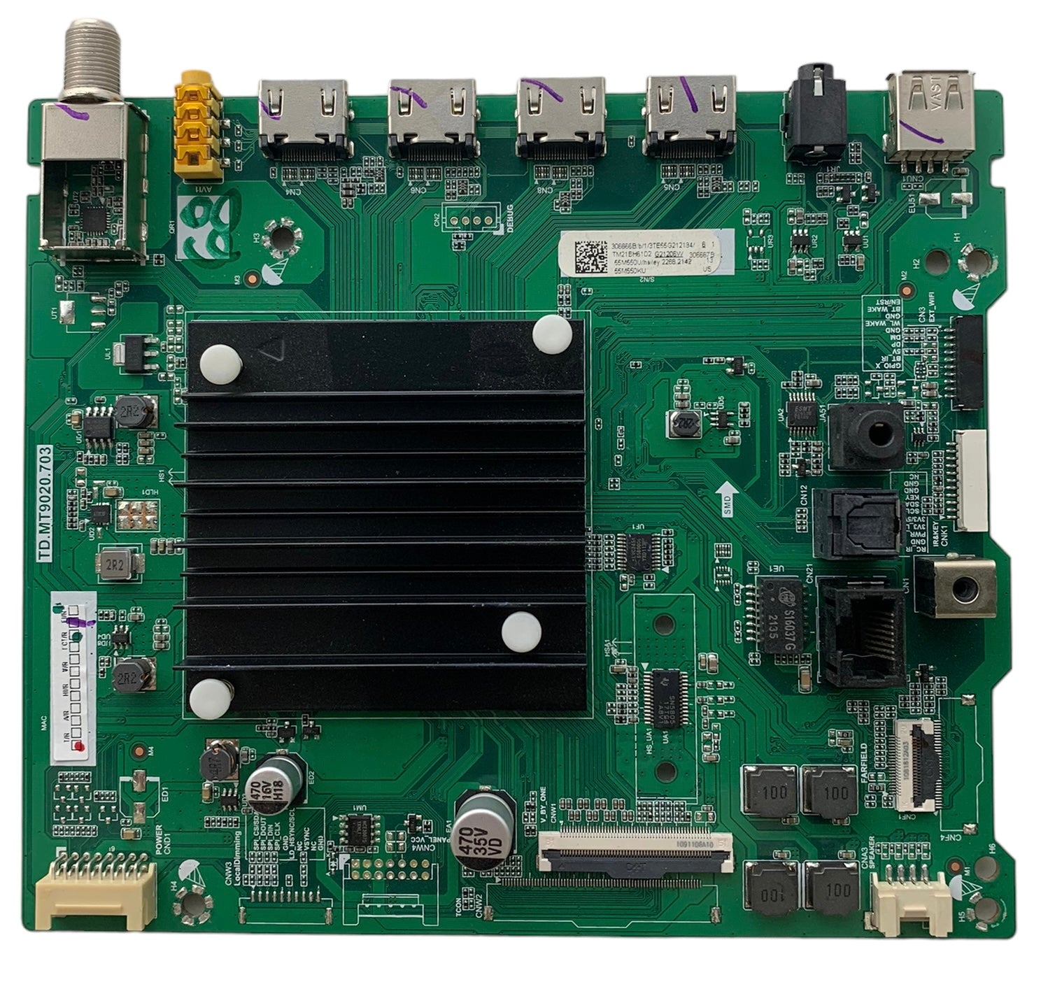 Toshiba Main Board 306666 306667 for 55M550KU