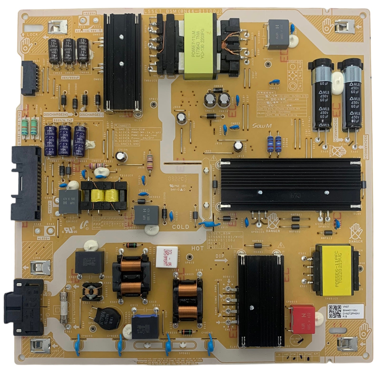 Samsung BN44-01100J Power Supply / LED Board