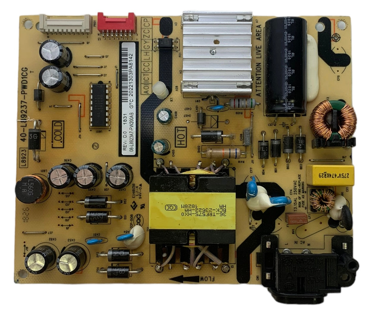 TCL 08-L8923A7-PW200AB Power Supply / LED Driver for 43S405LDAA 43S403