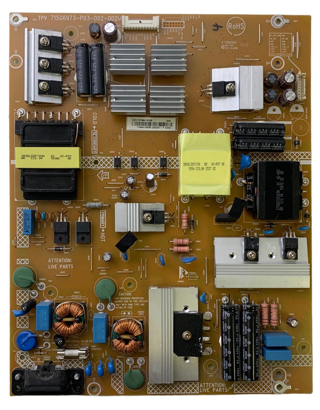 Insignia PLTVFW441XXR3 Power Supply / LED Board