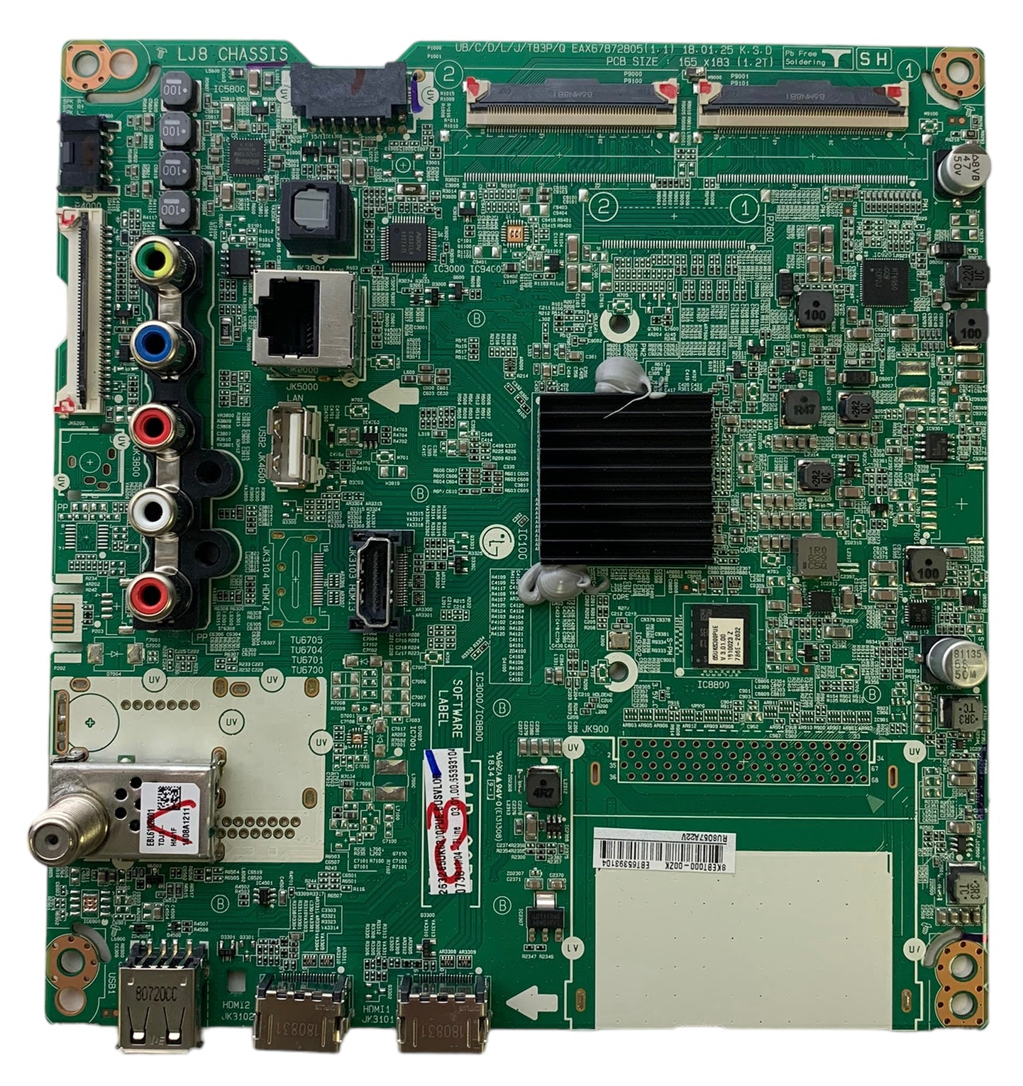 LG EBT65393104 Main Board for 65UK6300PUE.BUSVLOR