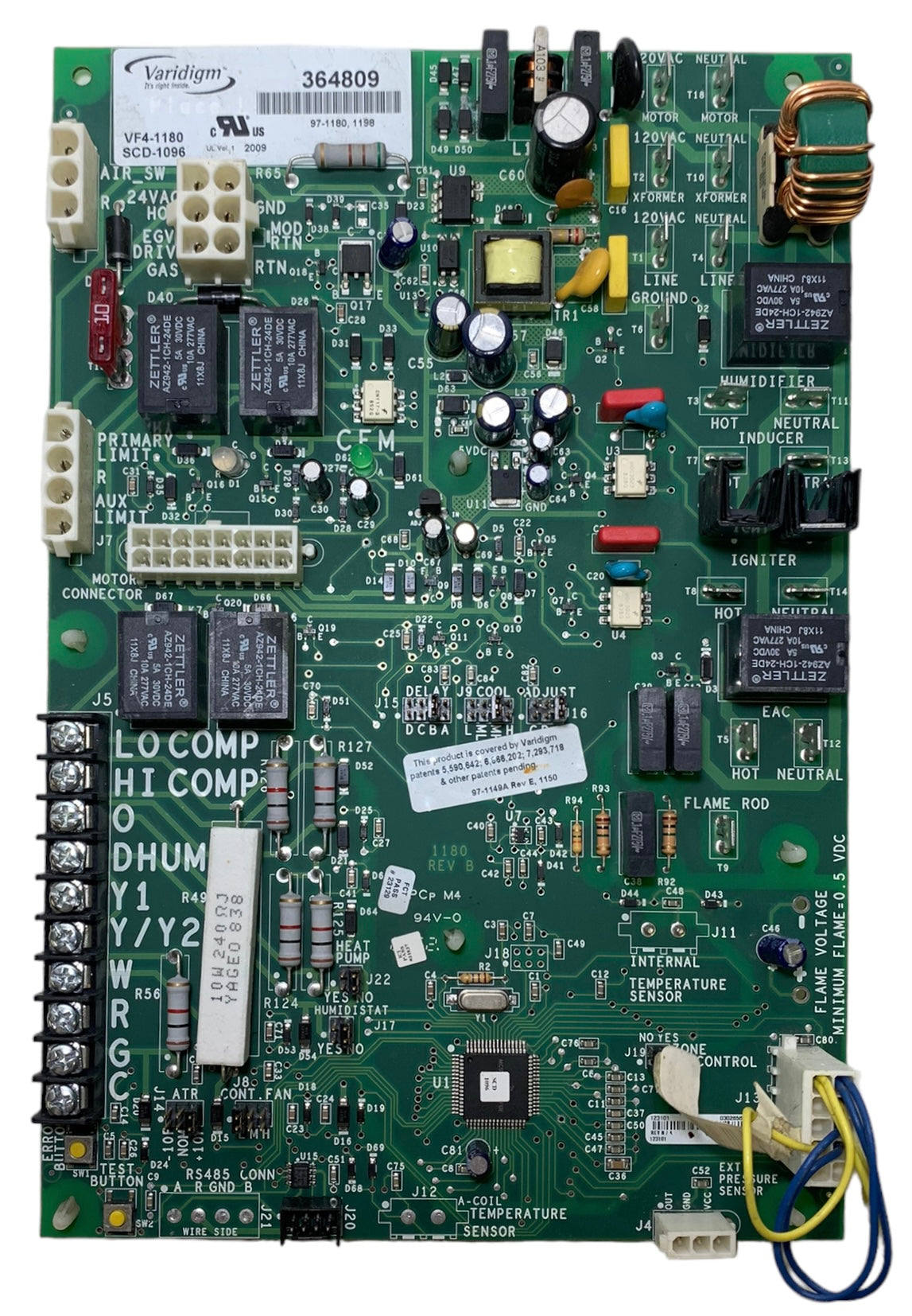 York Coleman 364809 VF4-1180 SCD-1096 Furnace Control Board