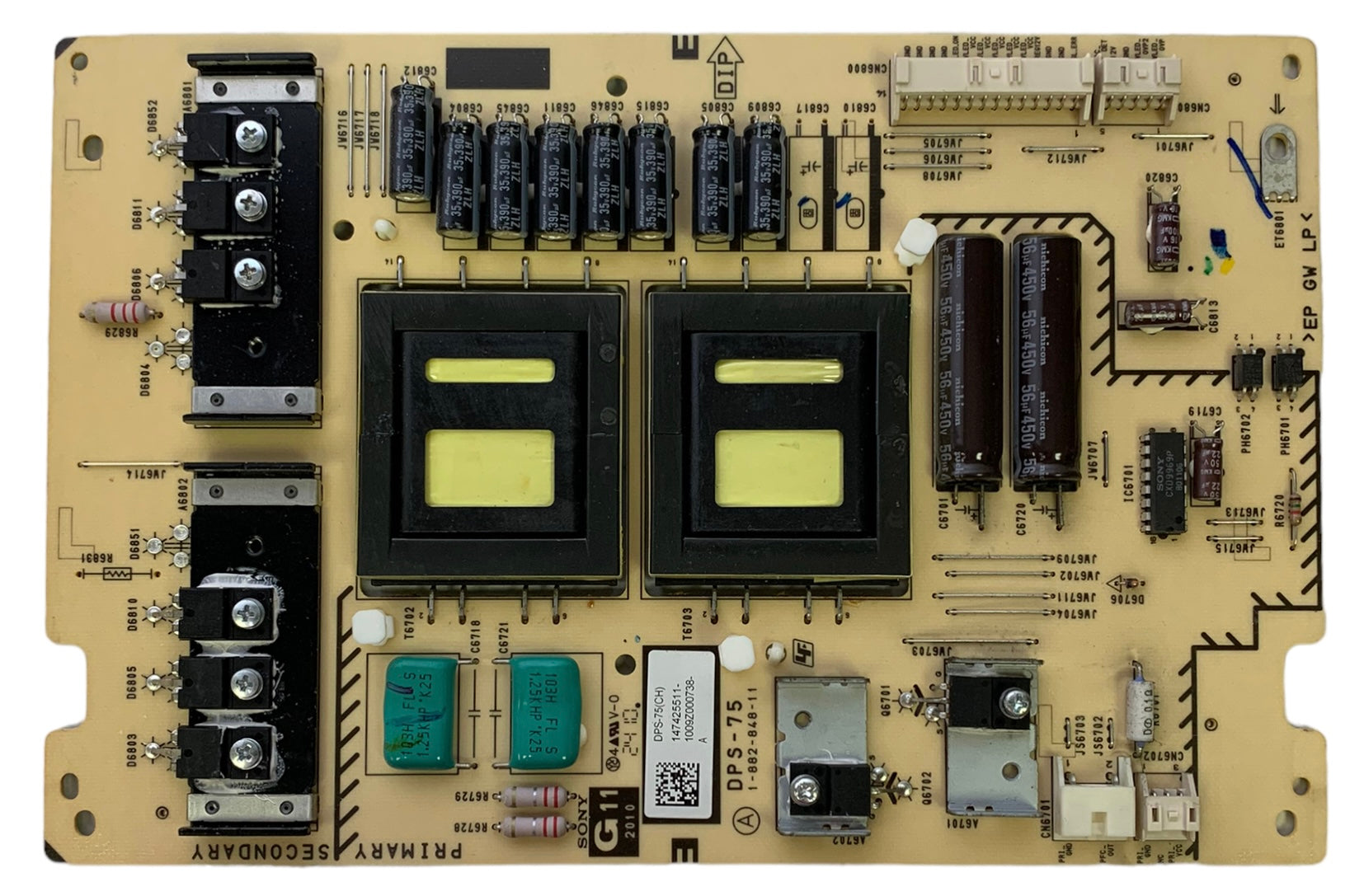 Sony 1-474-255-11 (1-882-848-11) G11 Board for KDL-60NX810