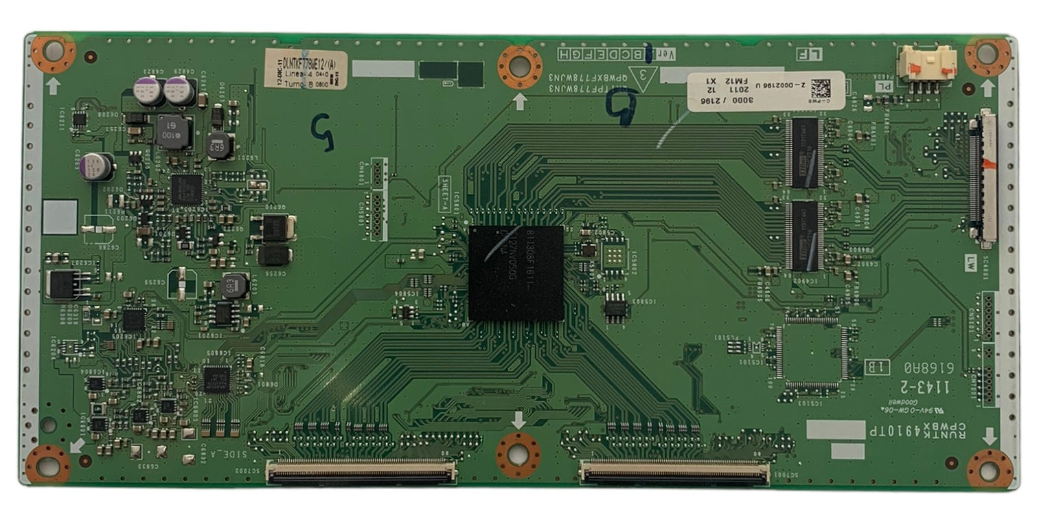 Sharp DUNTKF778FM12 (RUNTK4910TP) T-Con Board for LC-80LE632U