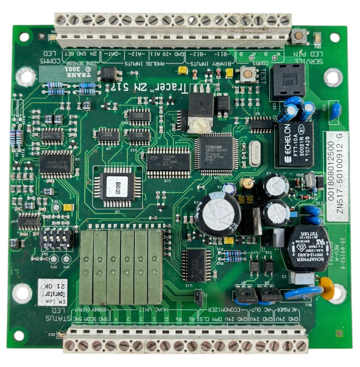 Trane Tracer ZN517 control board ZN517-50100912 G Zn Tr-tcc1200-z517 Pcb Part (REFURBED)