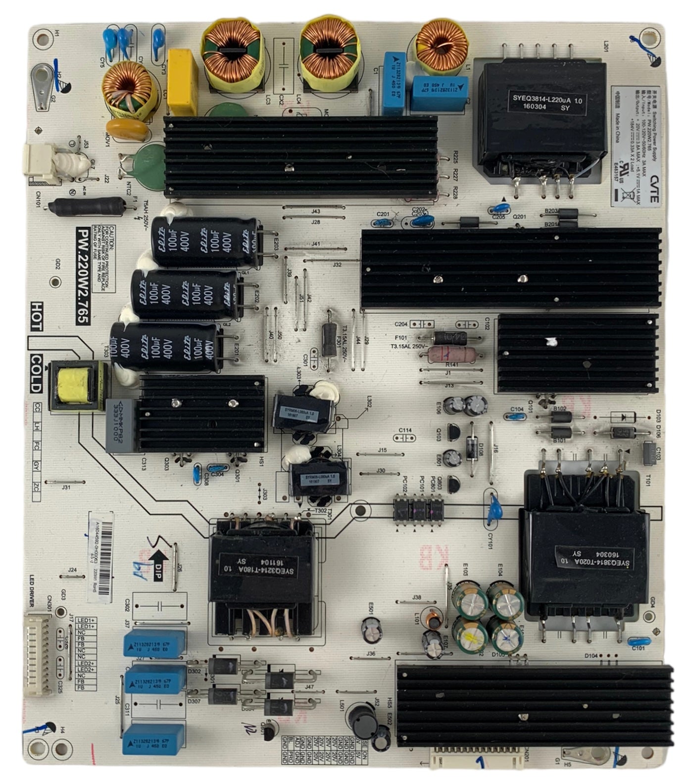 Philips UPBPSPCVT002 Power Supply for 65PFL6601/F7 65PFL6601/F7A 65PFL6621/F7