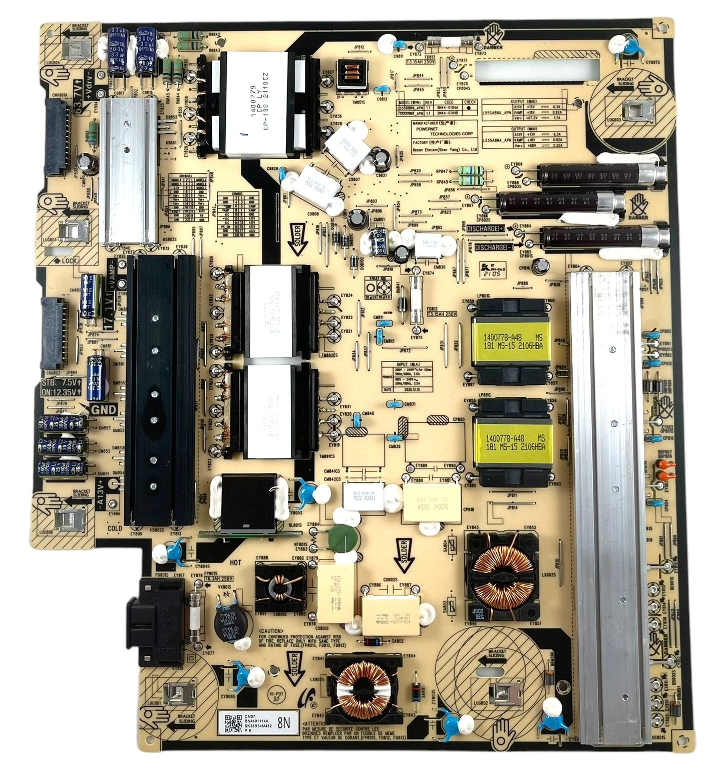 Samsung BN44-01114A Power Supply / LED Board for QN55QN85AAFXZA