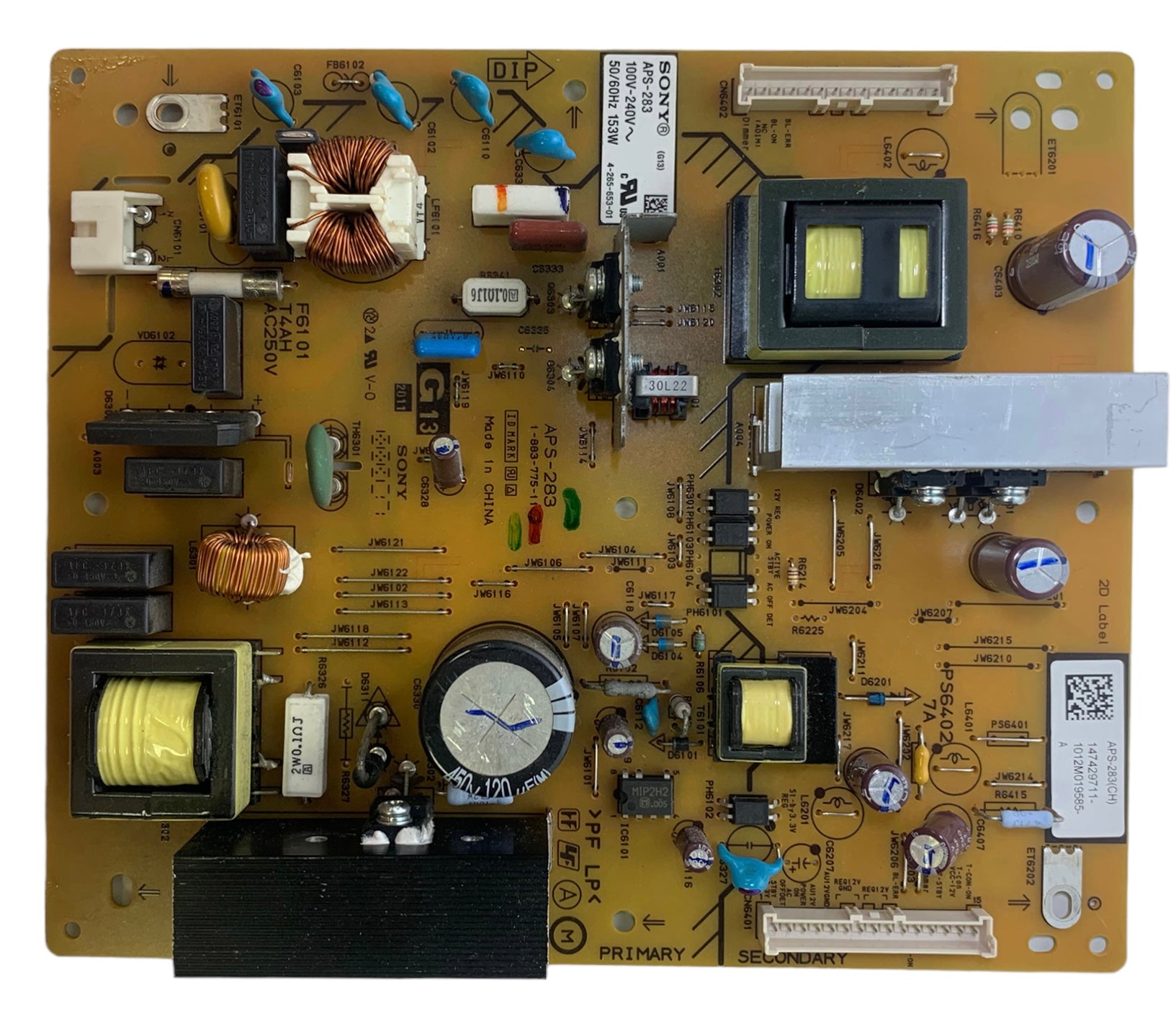 Sony 1-474-297-11 (APS-283(CH)) G13 Board for KDL-32BX320