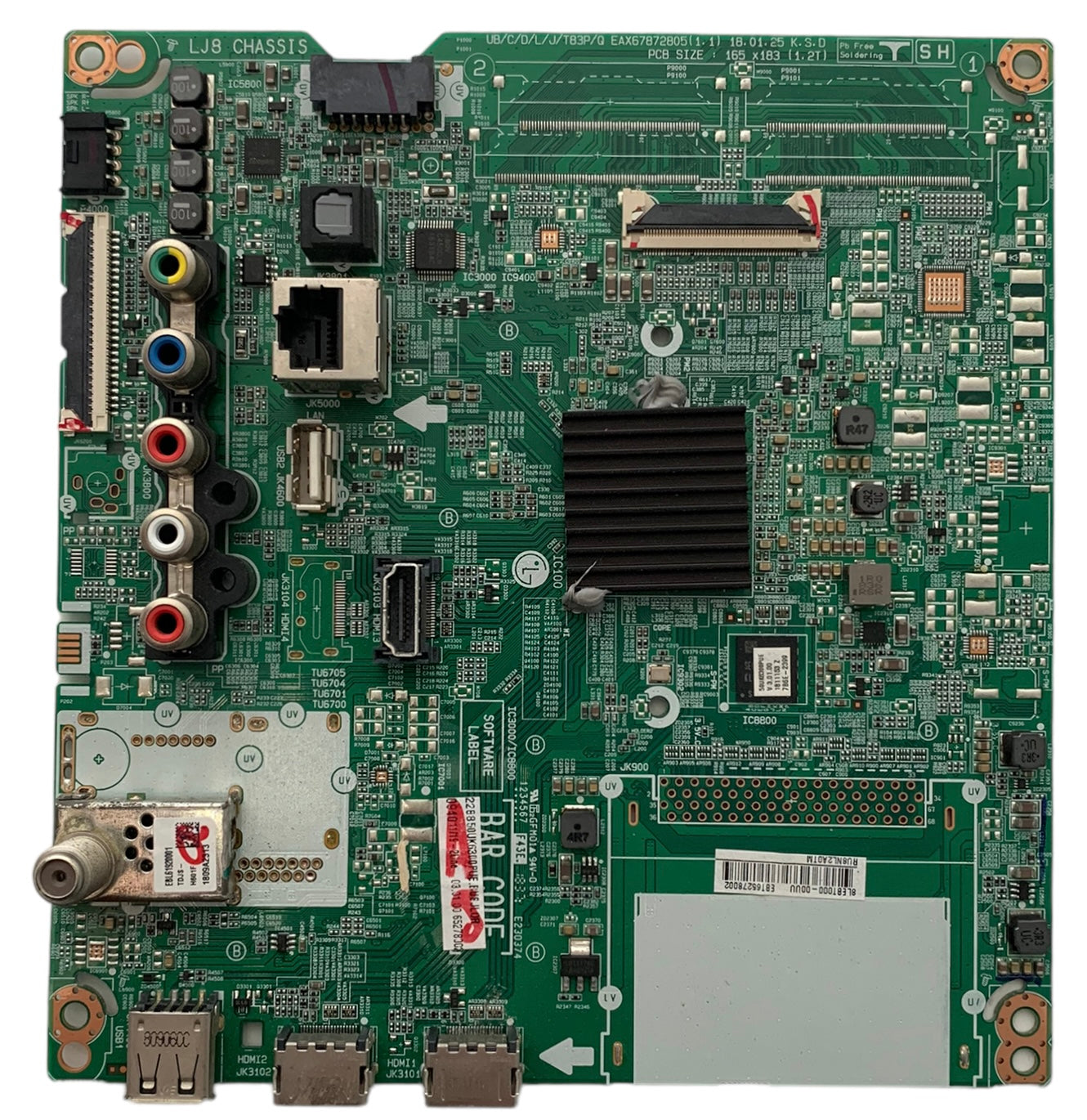LG EBT65278002 Main Board for 50UK6300PUE.BUSJLOR