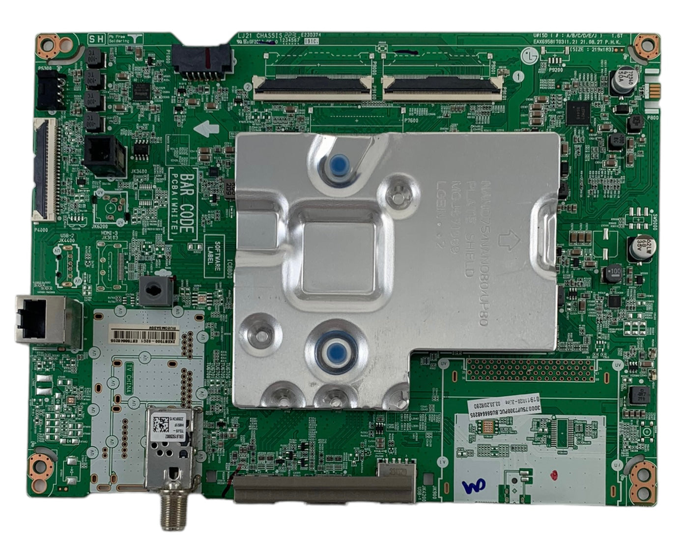 LG EBT66648205 Main Board for 75UP7670PUB.BUSFLKR