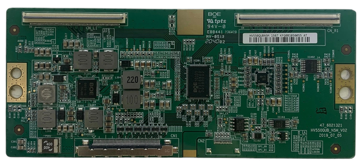 Sony 1-007-125-11 HV550QUB-N5M T-Con Board