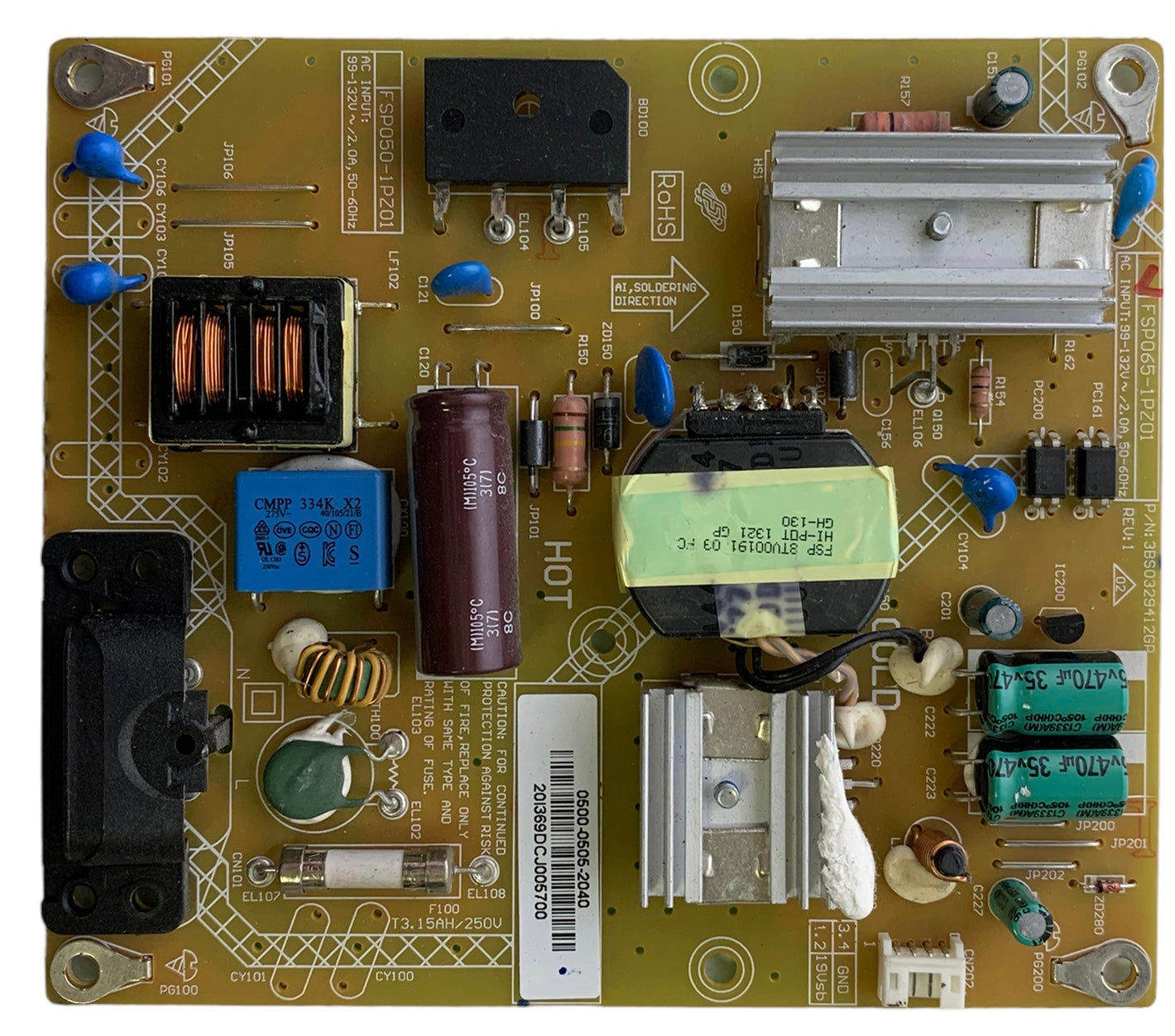 Vizio 0500-0505-2040 (3BS0329412GP) Power Supply Unit