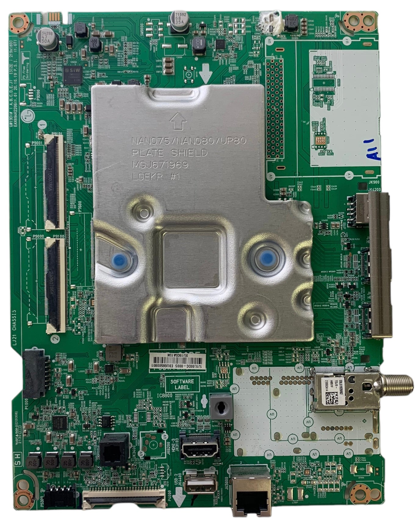 LG EBU66500801 Main Board for 50NANO75UPA.BUSYLJM