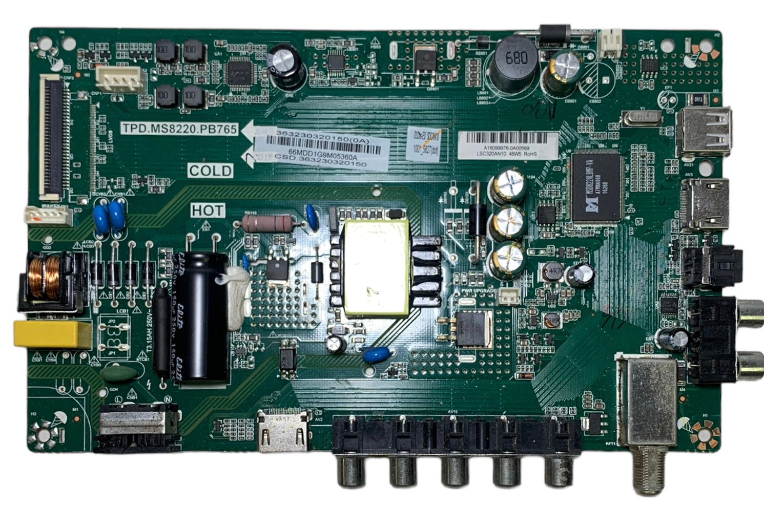 Vizio 3632-3032-0150 Main Board / Power Supply for D32HN-E0