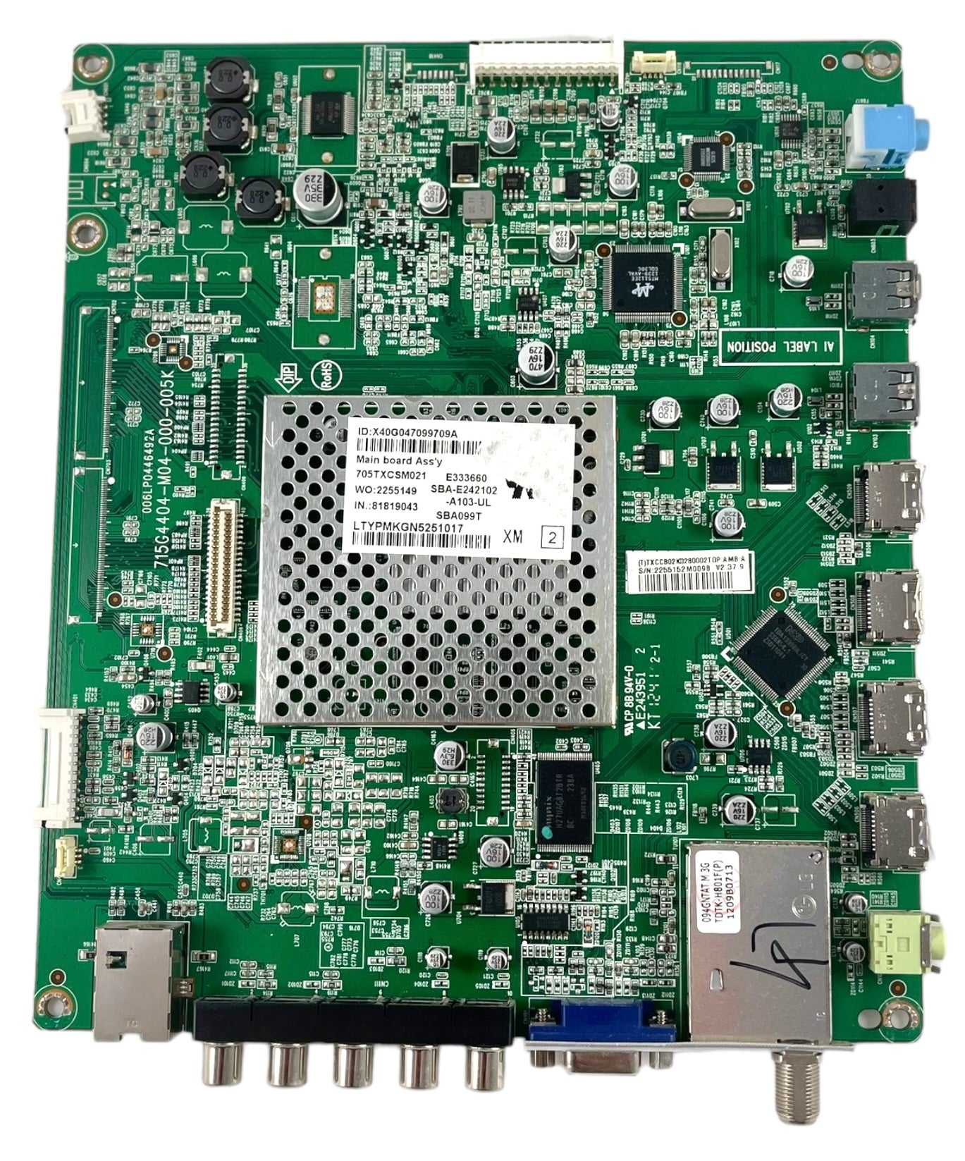 Vizio 756TXCCB02K028 Main Board for M3D470KDE