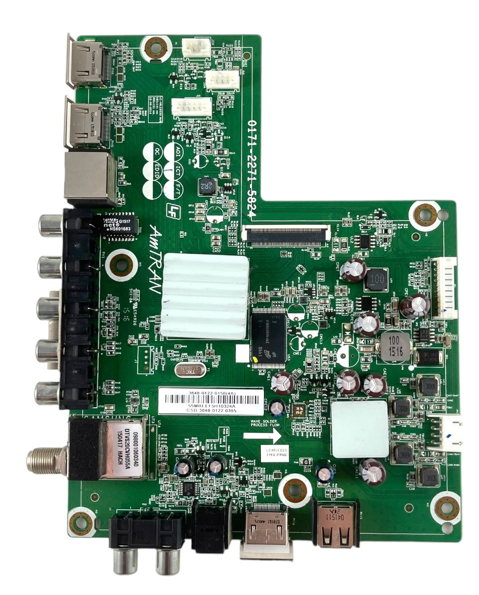 Sharp 9LE364801220395 (3648-0122-0150) Main Board for LC-48LE653U