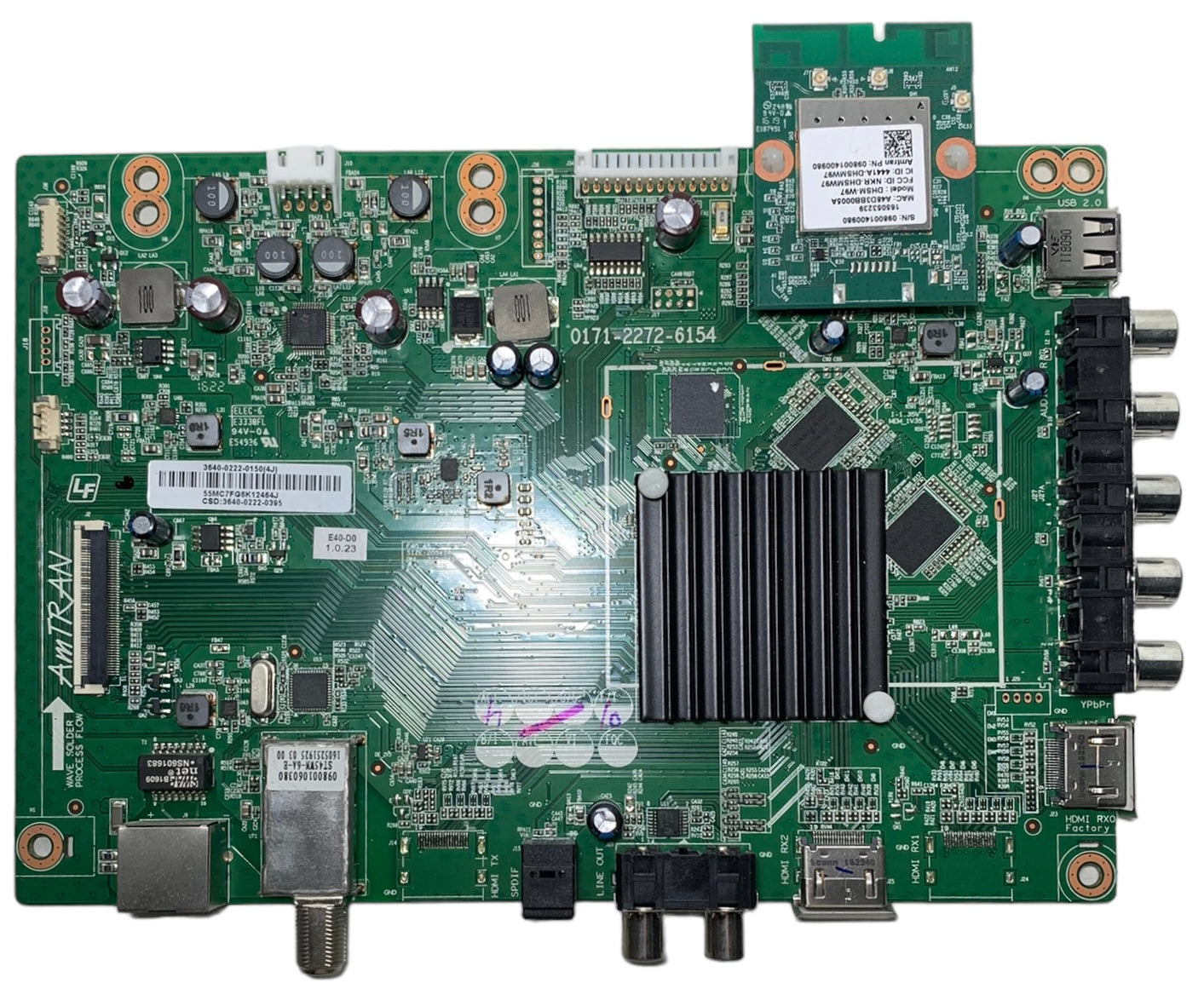 Vizio 3640-0222-0395 Main Board for E40-D0 (LAUSTXBS / LAUSTXBS Serial)