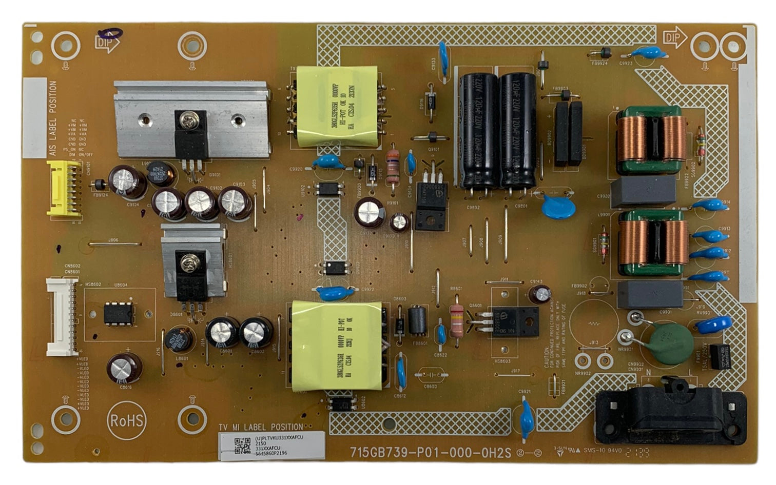 Vizio PLTVKU331XXAFC Power Supply Board