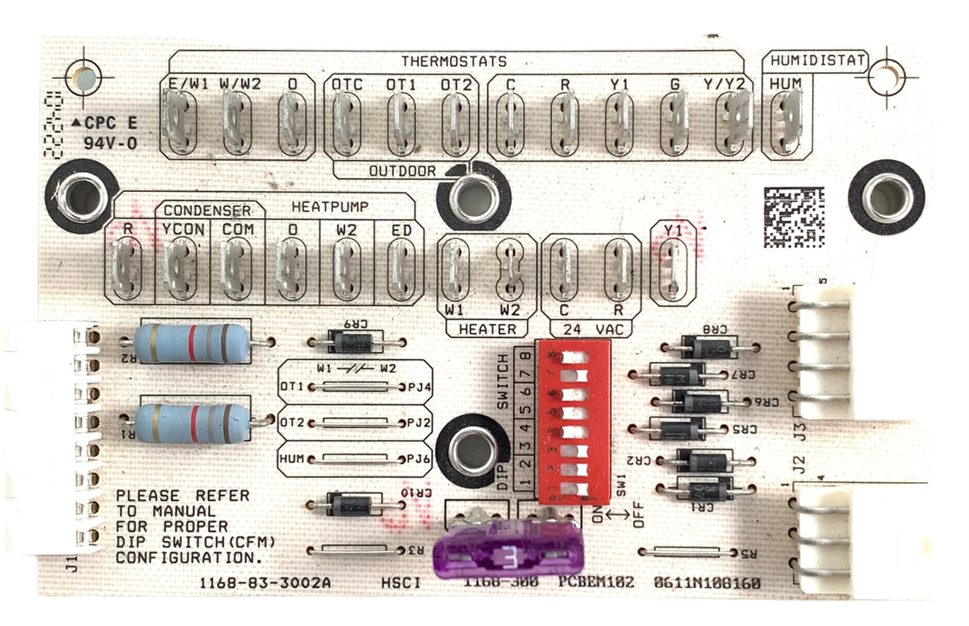 Goodman 1168-83-3002A Furnace Control Board