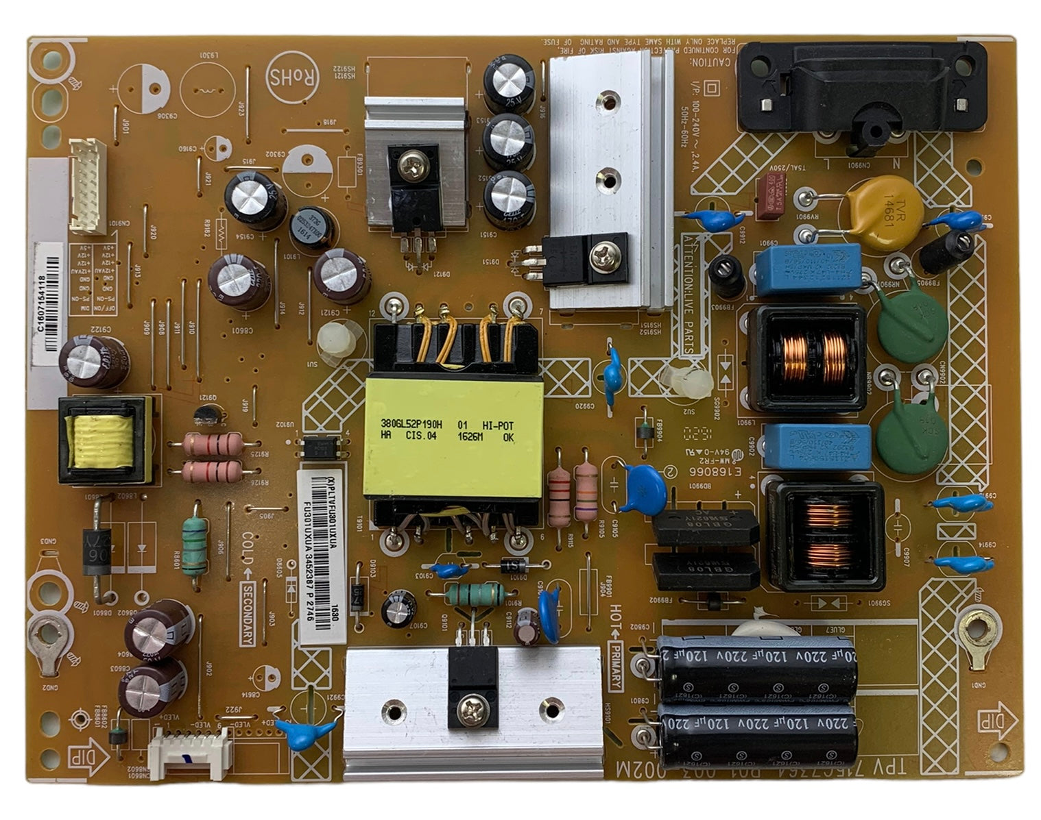 Insignia PLTVFU301UXUA Power Supply for NS-40D510NA17