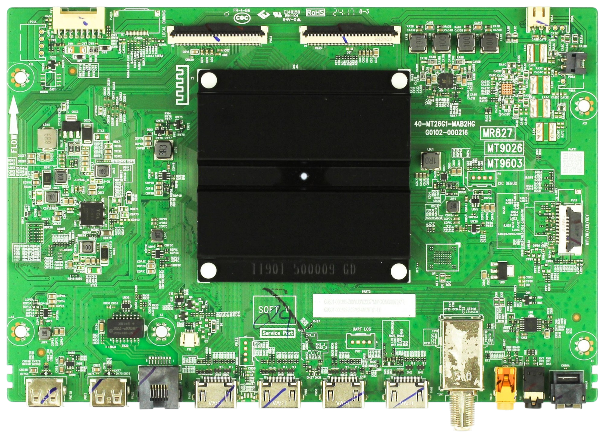 G0301-000395 TCL Main Board, 40-MT26G1-MAB2HG, G0102-000216, 85Q550F, 75S551F