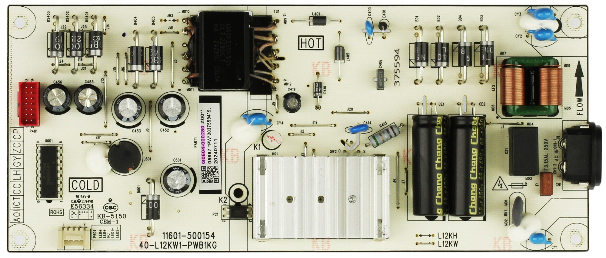 TCL G0504-000280-Z00 Power Supply Board