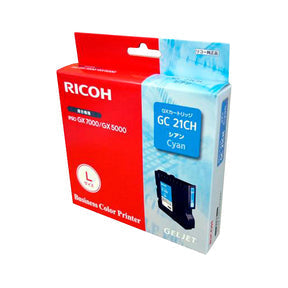 New, Pre-Owned - Ricoh J739-17 High Yield Cyan GelSprinter Ink Cartridge, GC21CH