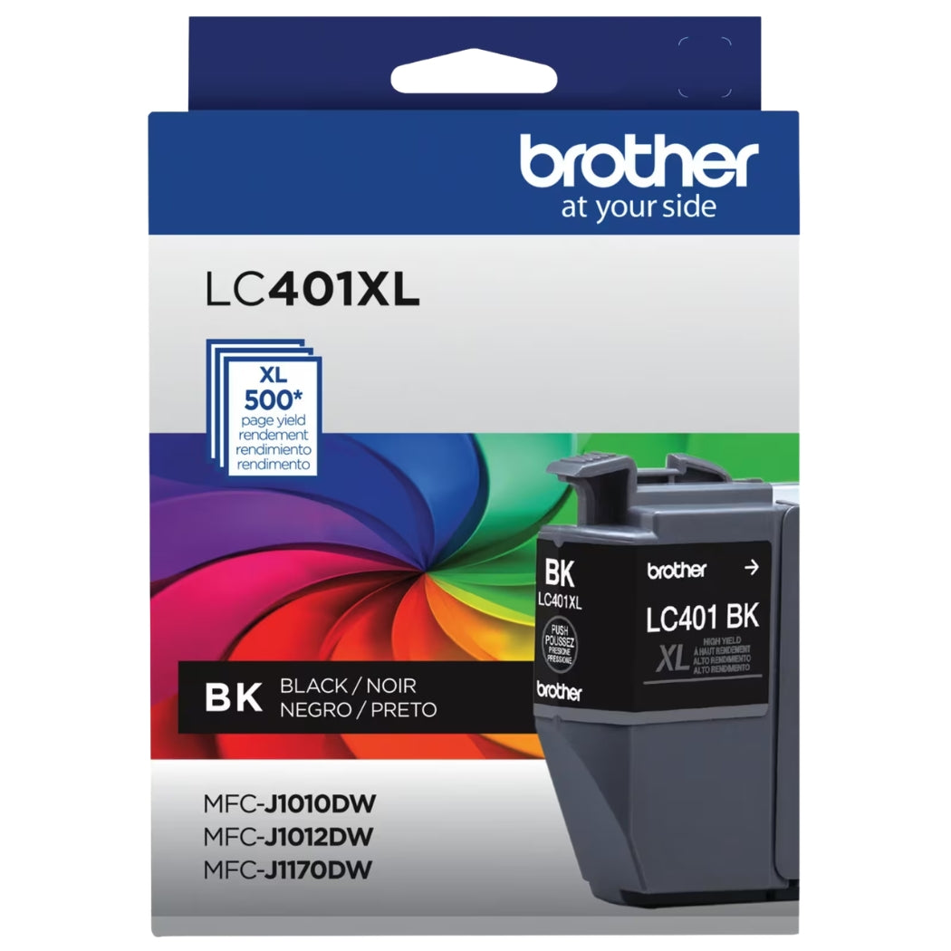 New, Pre-Owned - Brother LC401XL High-Yield Black Ink Cartridge