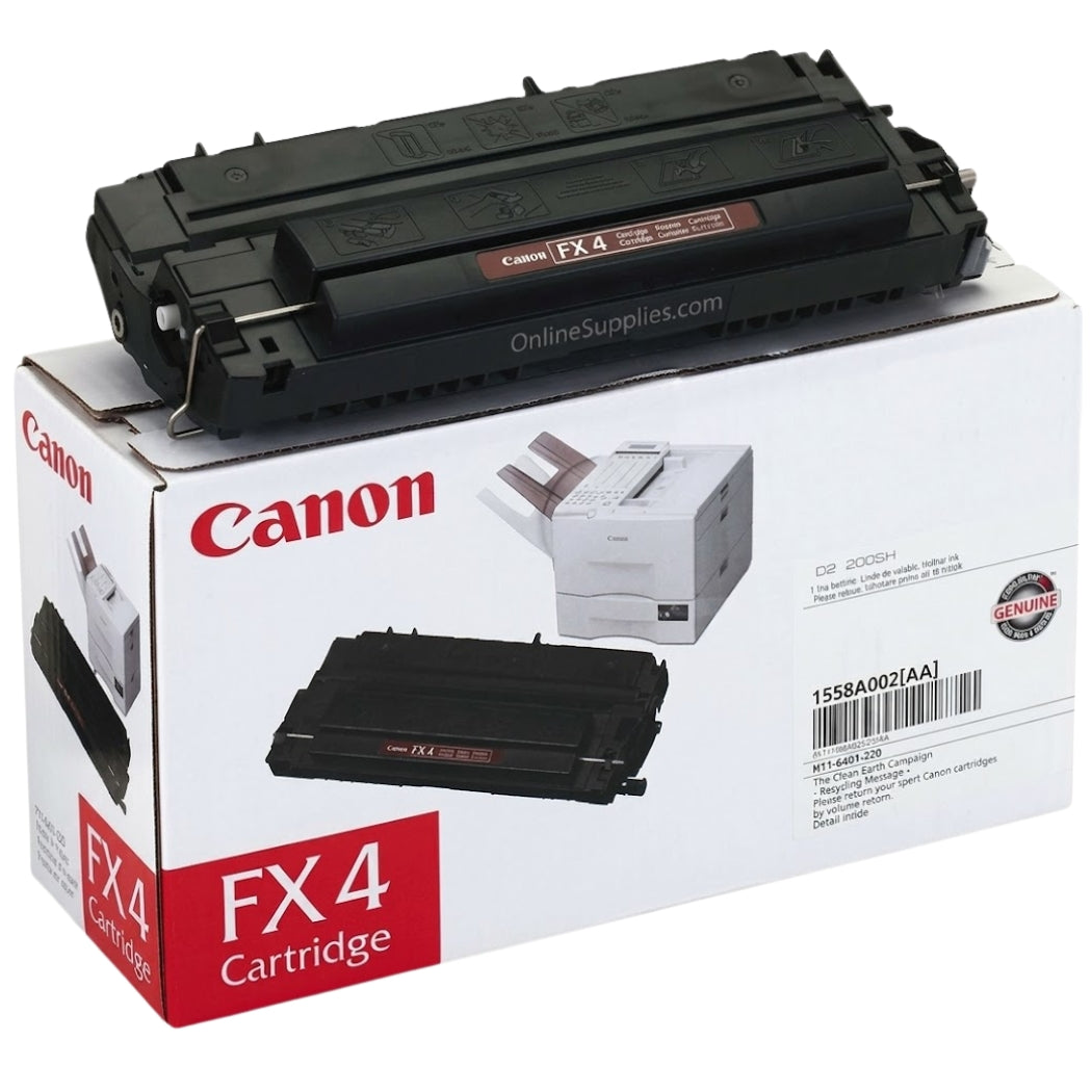 New, Pre-Owned - Canon FX-4 Black Toner Cartridge, 1558A002AA