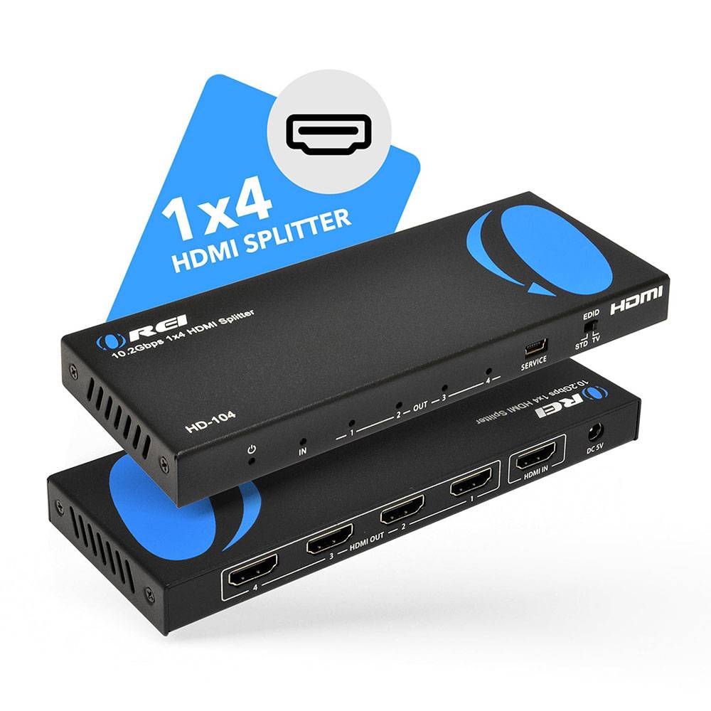4K@30Hz 1x4 HDMI™ Splitter (HD-104)
