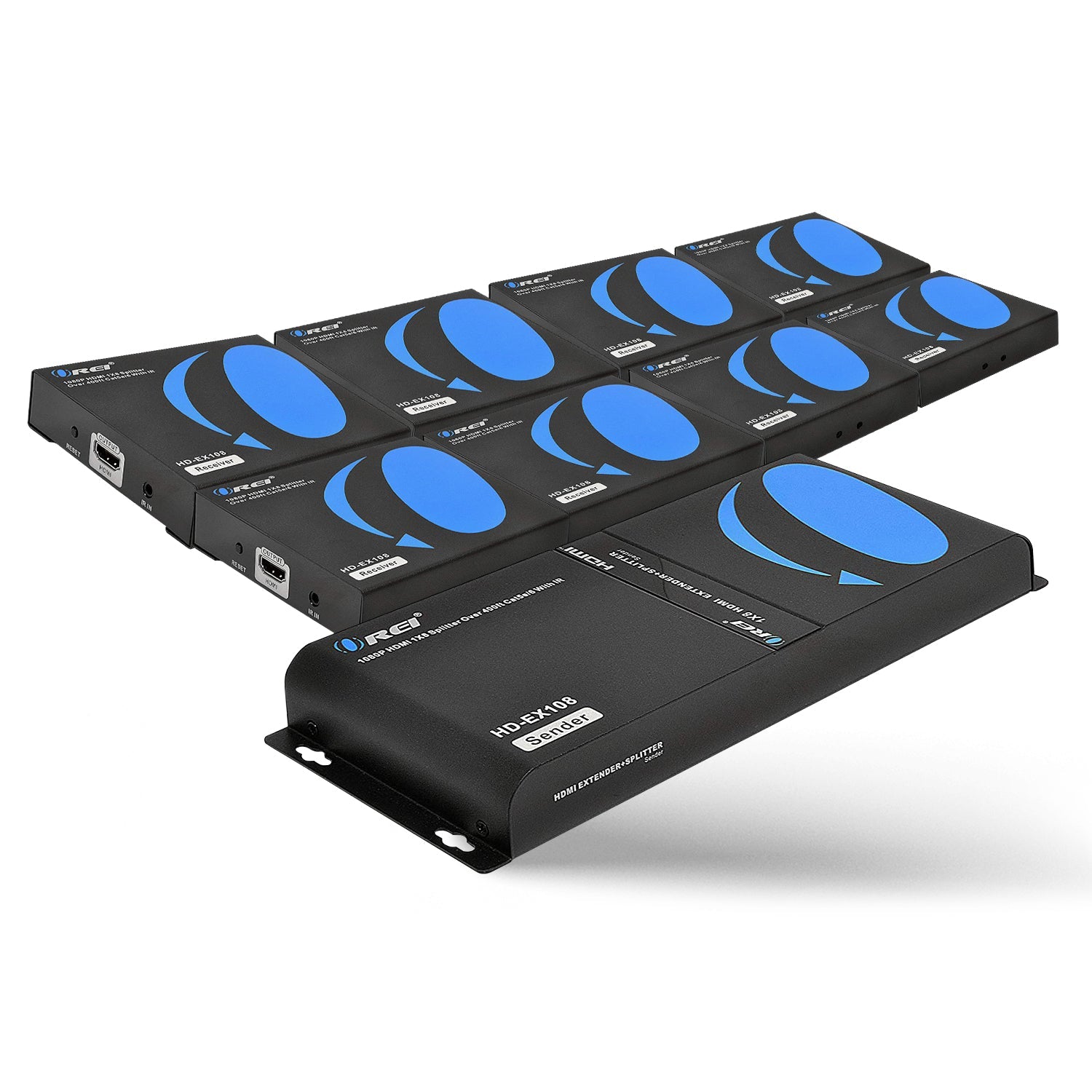 1080p 1x8 HDMI™ Extender Splitter (Over IP) - 400ft (cat6)-HD-EX108