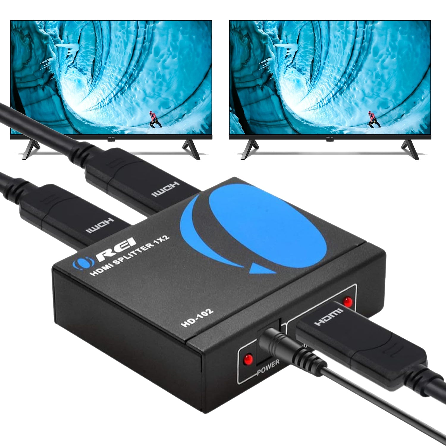 4K@30Hz 1x2 HDMI™ Splitter-HD-102