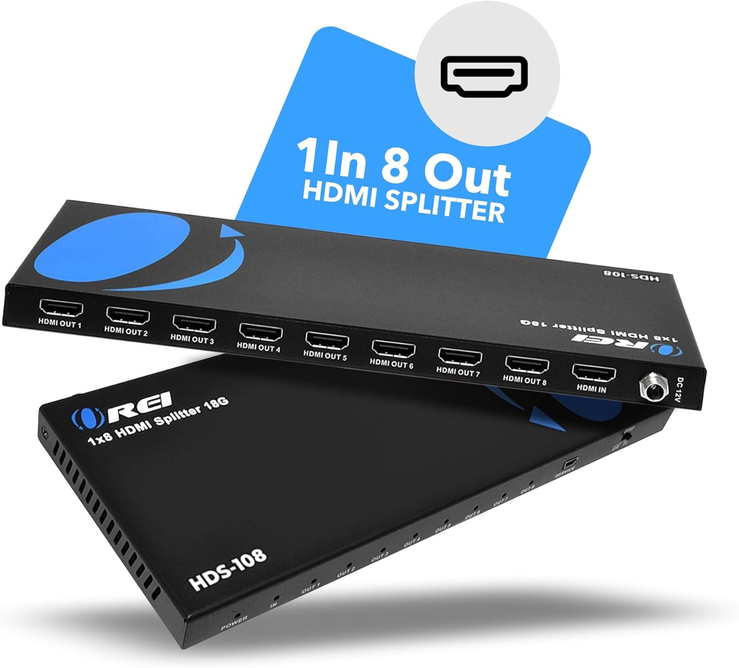 4K@60Hz 1x8 HDMI™ Splitter-HDS-108