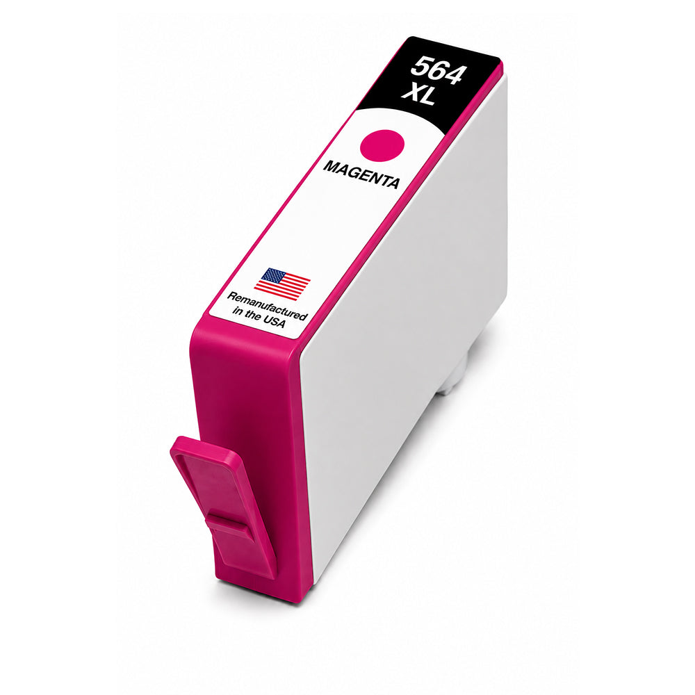 U.S. Remanufactured for HP 564XL (CB324WN) Magenta Ink Cartridge