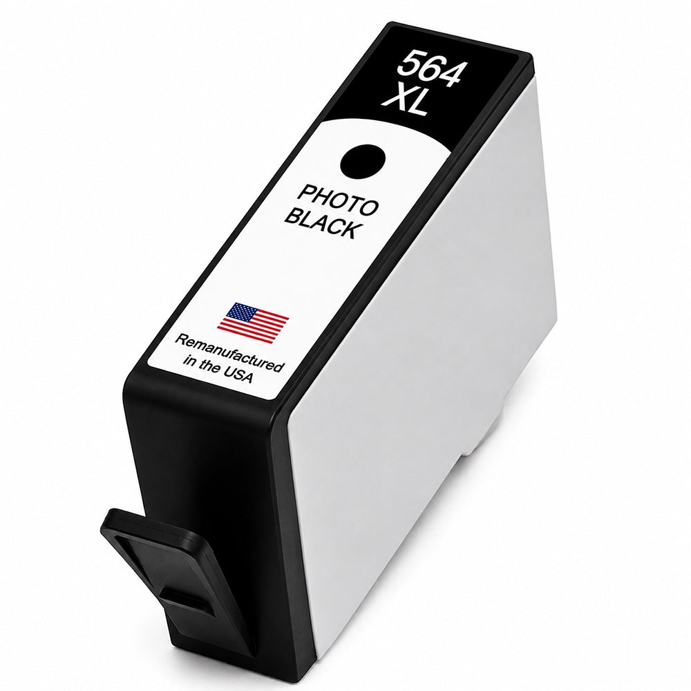 U.S. Remanufactured for HP 564XL (CB322WN) Photo Black Ink Cartridge