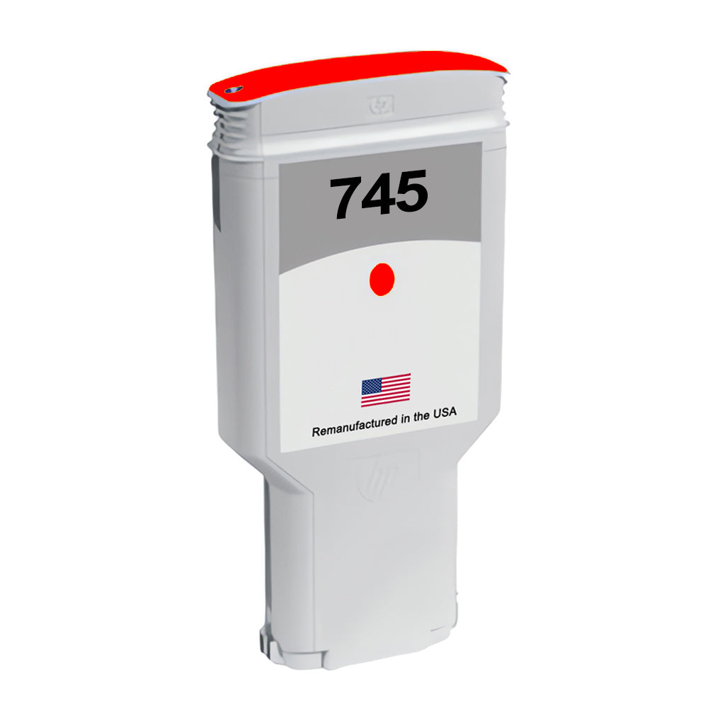 US Remanufactured for HP 745 300mL (F9K06A) Chromatic Red Ink Cartridge, F9K06A