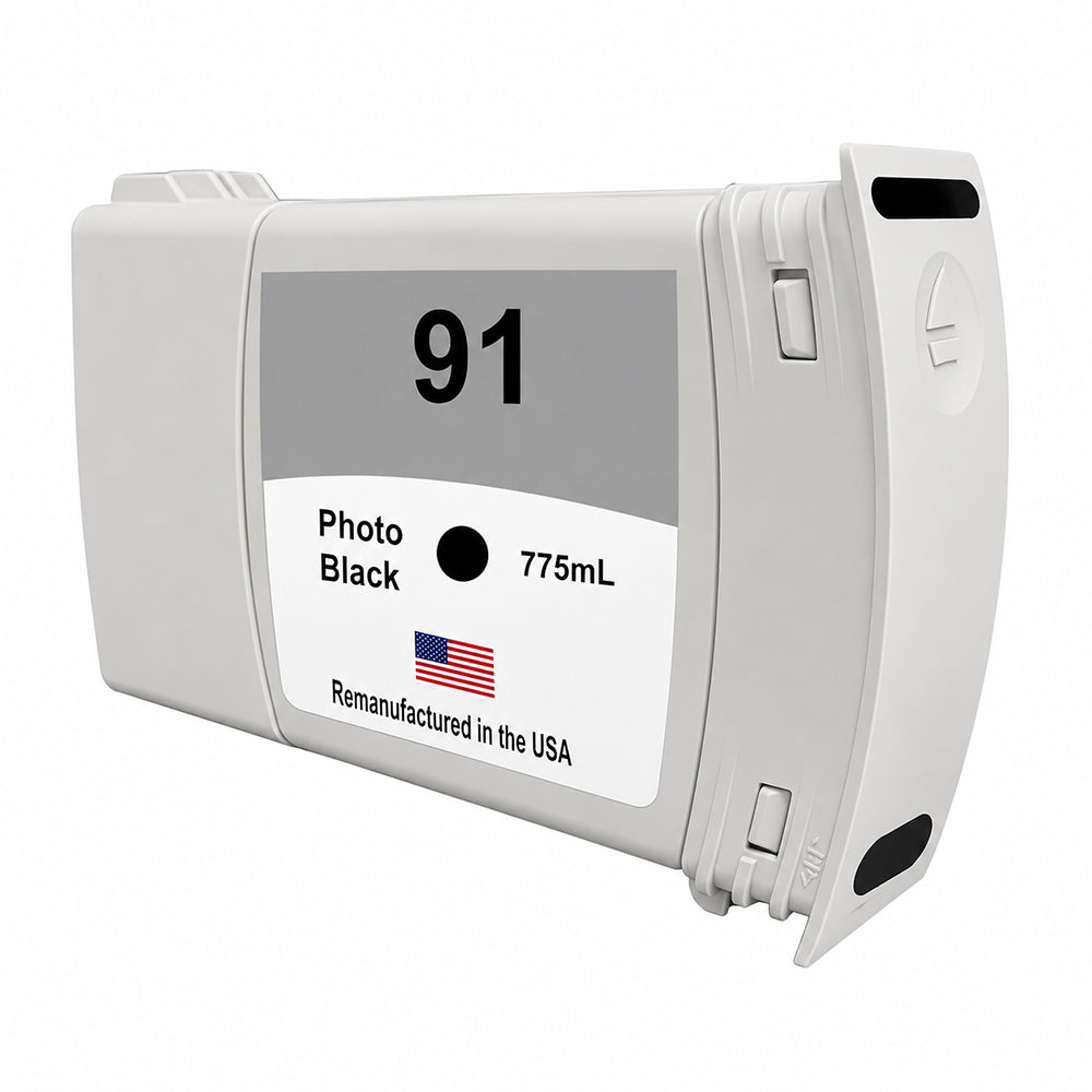 U.S. Remanufactured for HP 91 775mL (C9465A) Photo Black Ink Cartridge