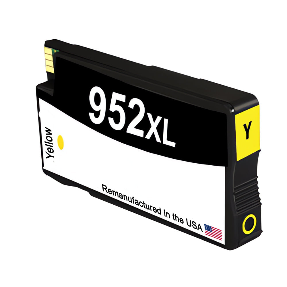 U.S. Remanufactured for HP 952XL (L0S67AN) Yellow Ink Cartridge