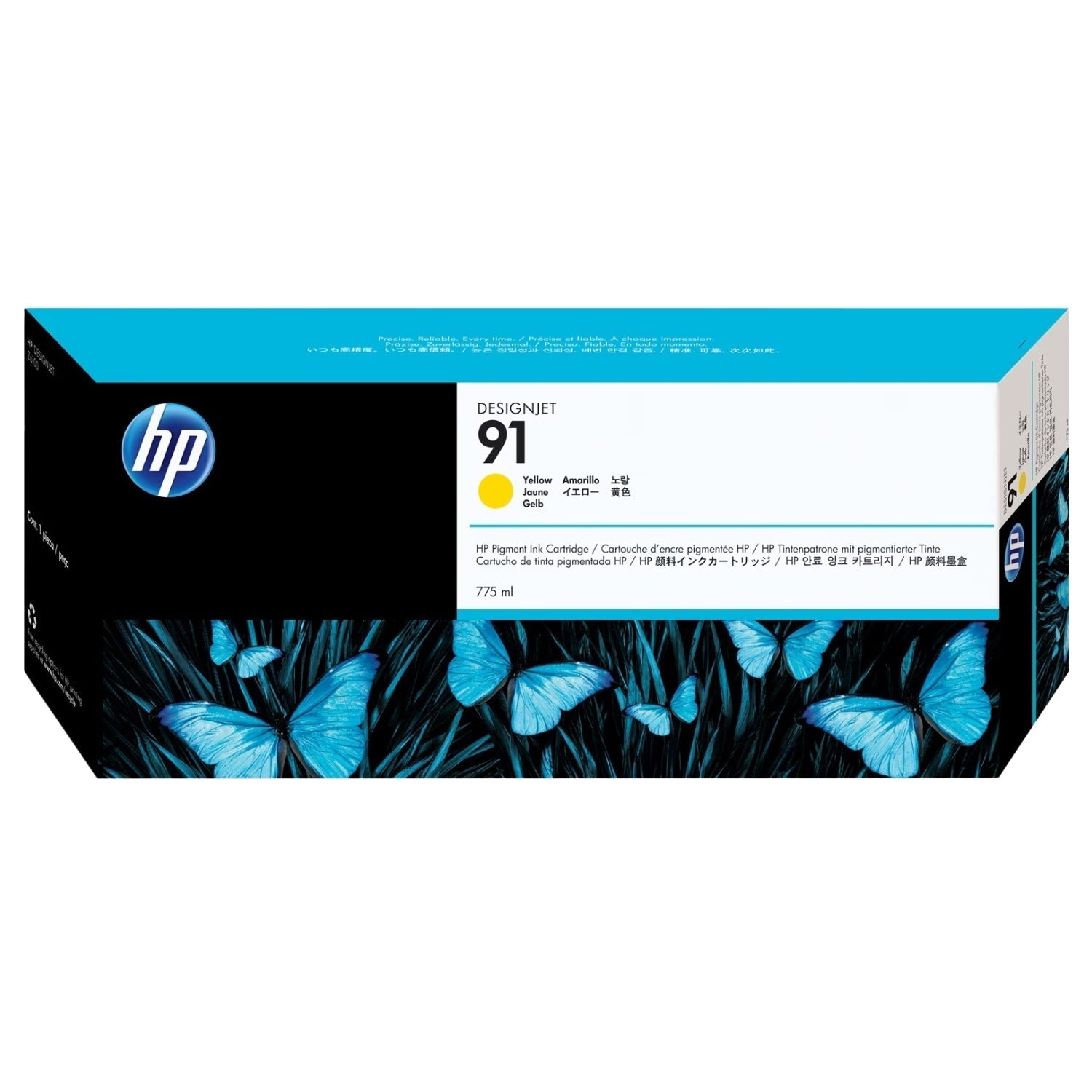 New, Pre-Owned - HP 91 775-ml (C9469A) Yellow Ink Cartridge
