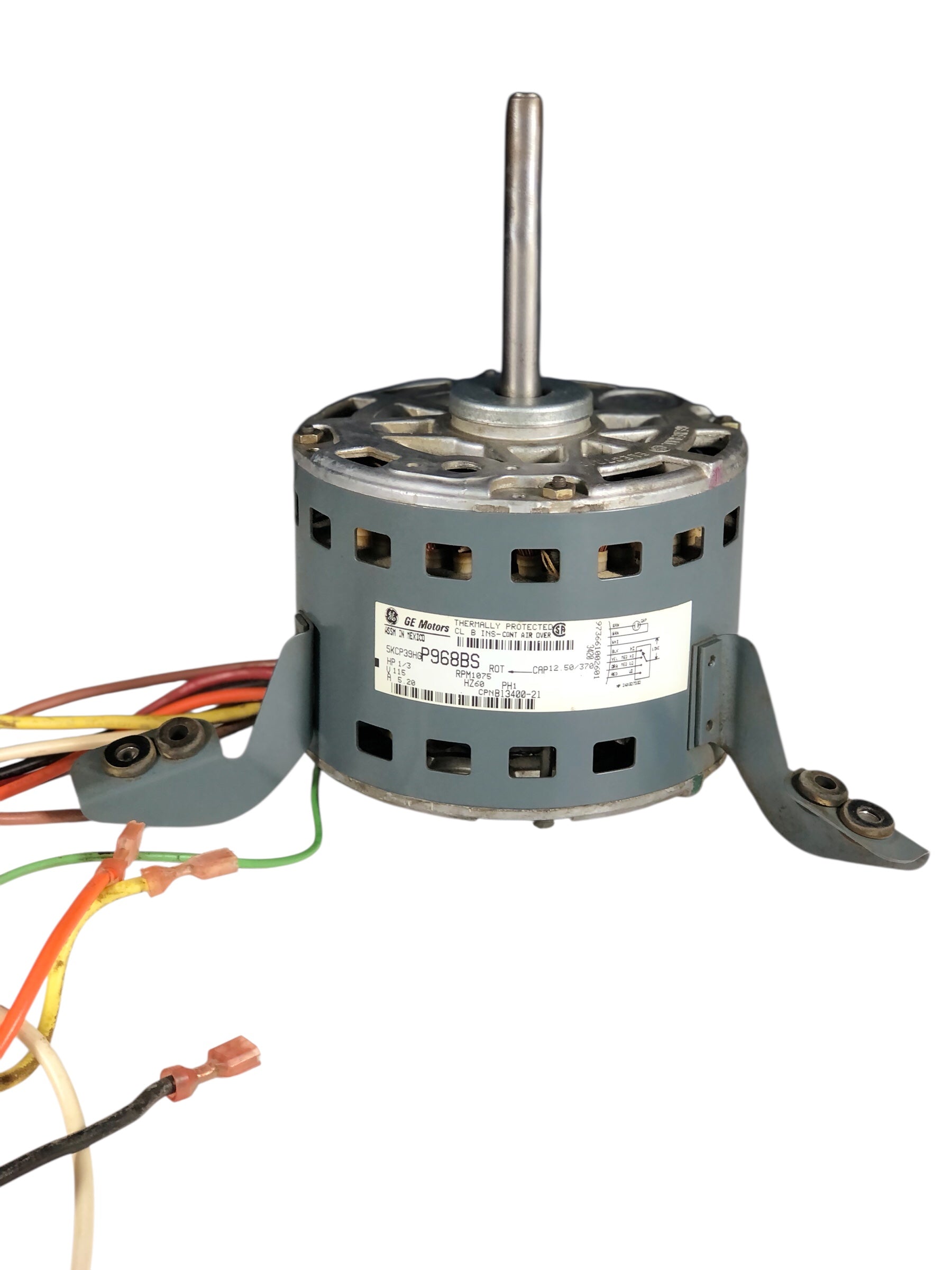 GE 5KCP39HGP968BS Blower Motor 1/3hp 115v 1075rpm 1ph (Refurbed)