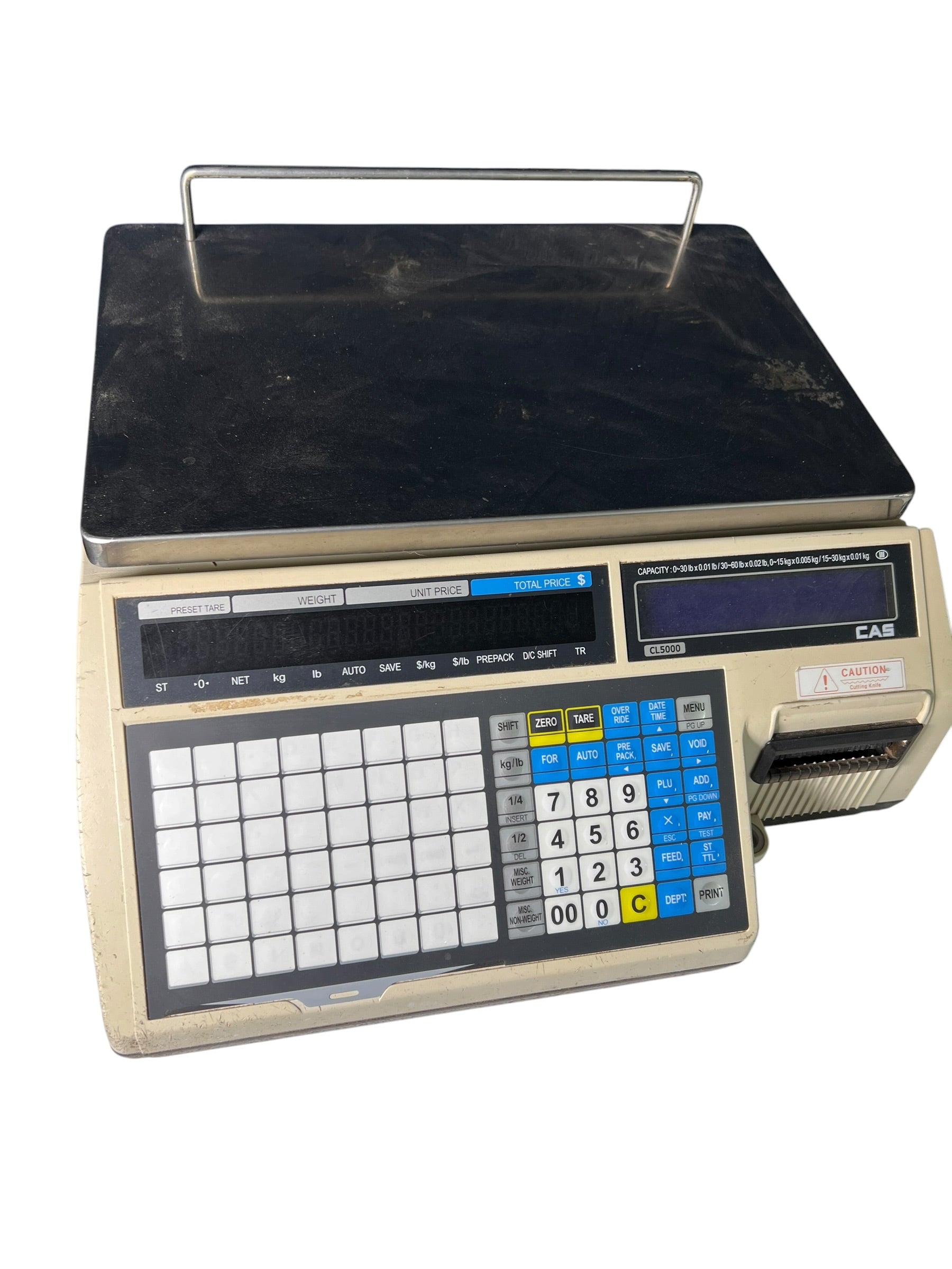CAS CL5000-B Commercial Price Computing Label Printing Scale | CL5000B Bench Scale (USED)