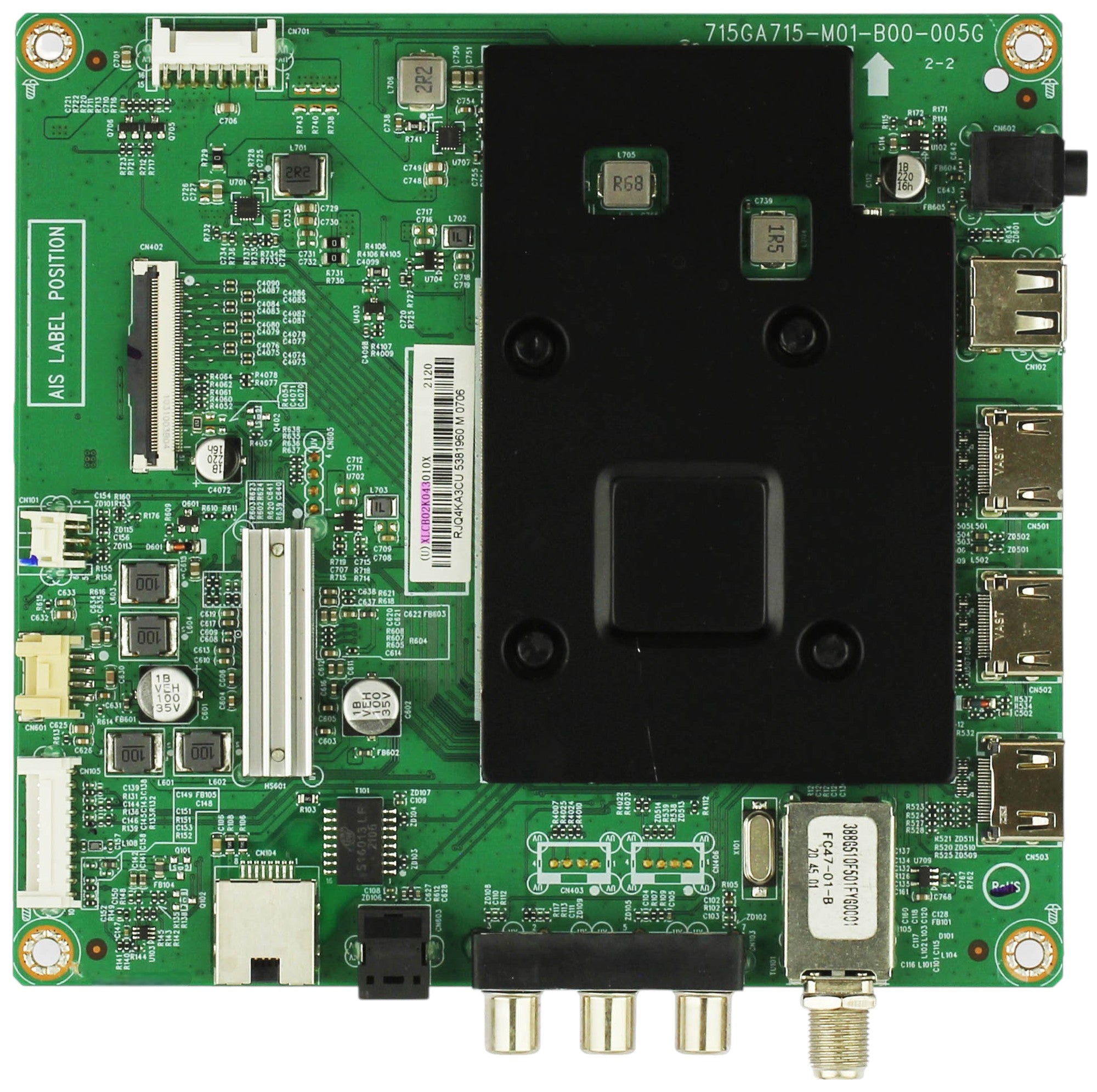 Insignia 756TXLCB02K043 Main Board NS-50F301NA22