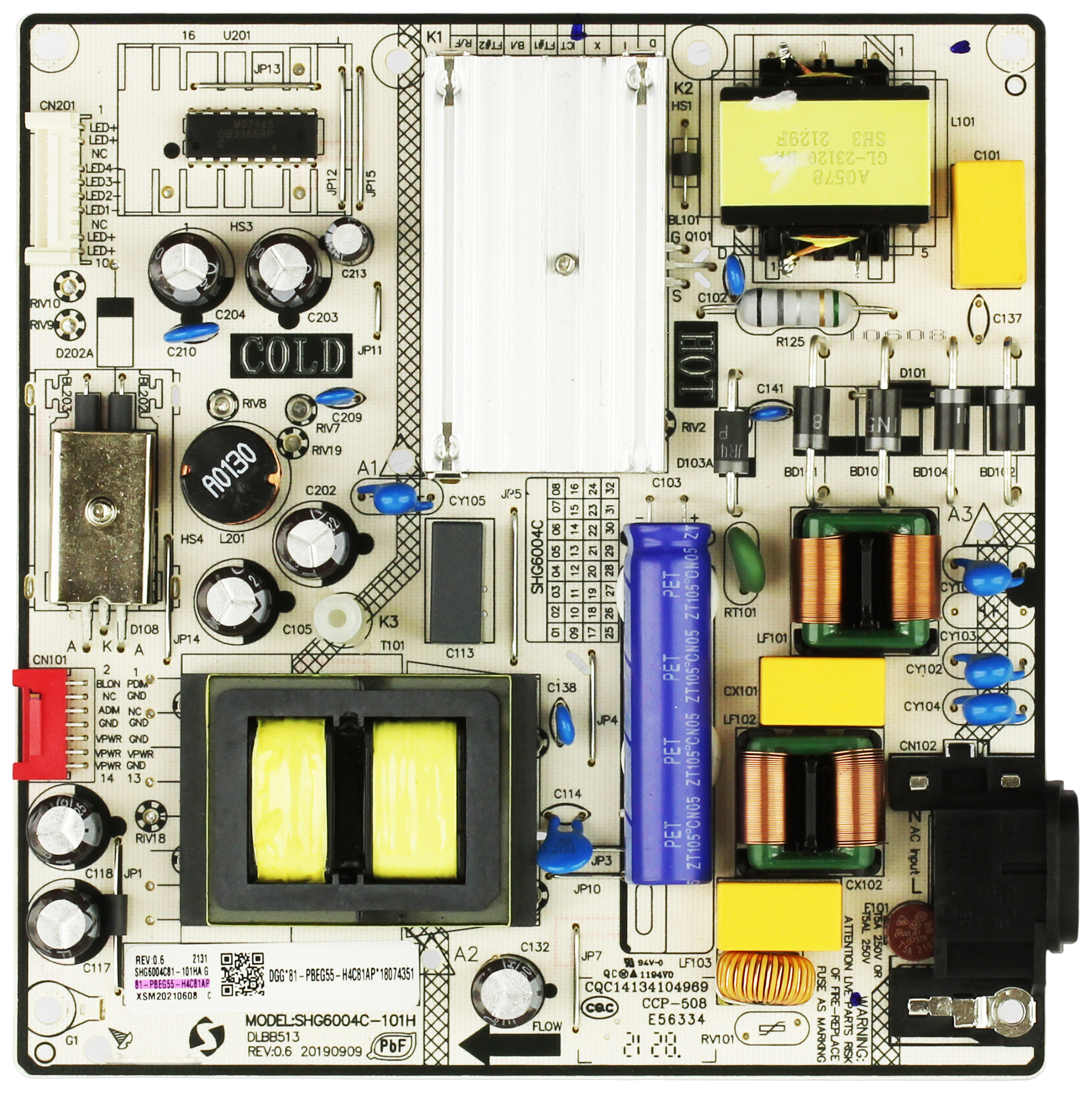 Amazon Fire Tv 81-PBEG55-H4C81AP Power Supply/LED Driver Board